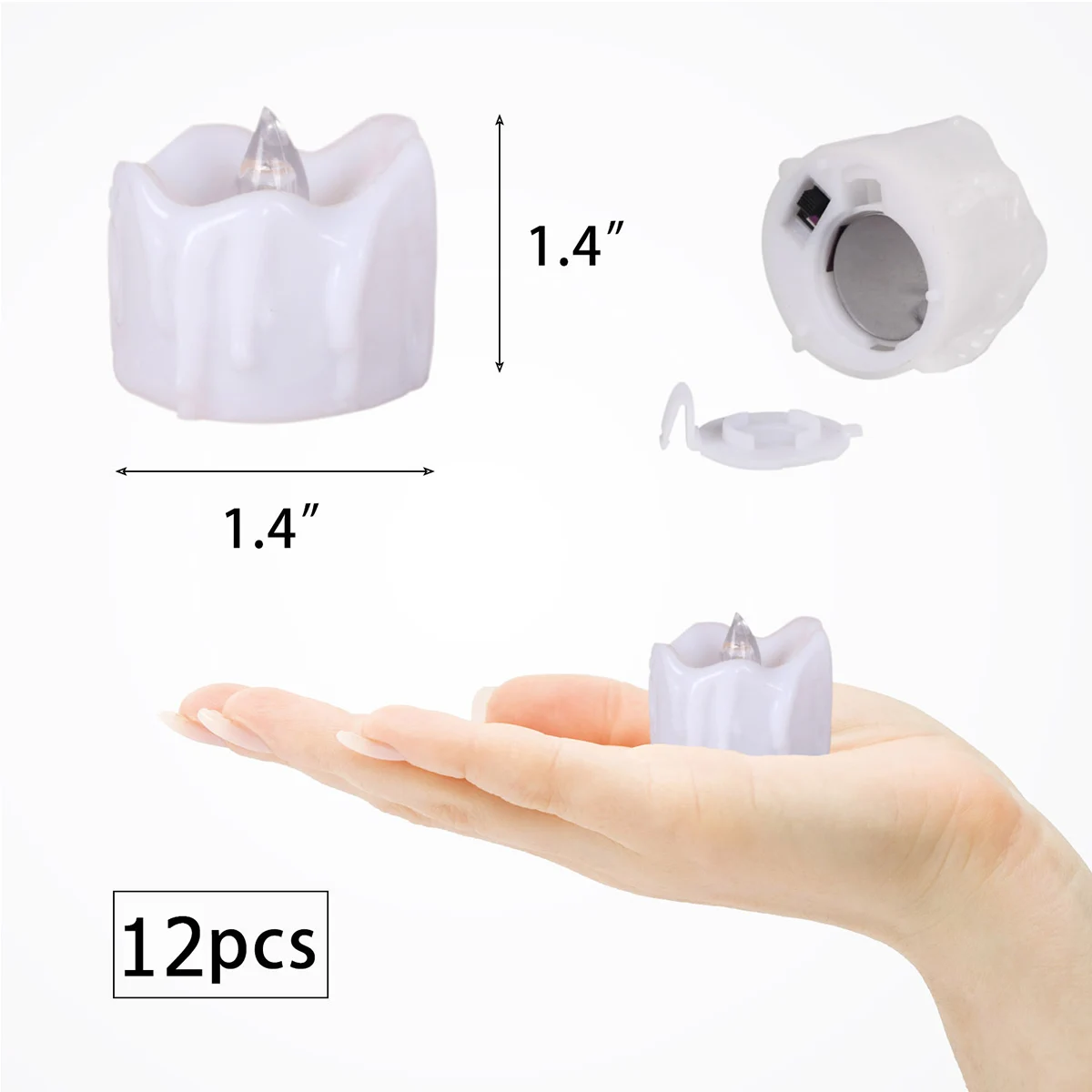 12 шт. в упаковке светодиодный беспламенный автоматический точечный светильник