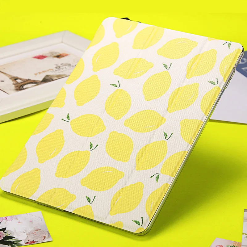 Лимон роспись Tablet крышка для 2017 Новый iPad 9 7 воздуха 1 2 защитный чехол с подставкой