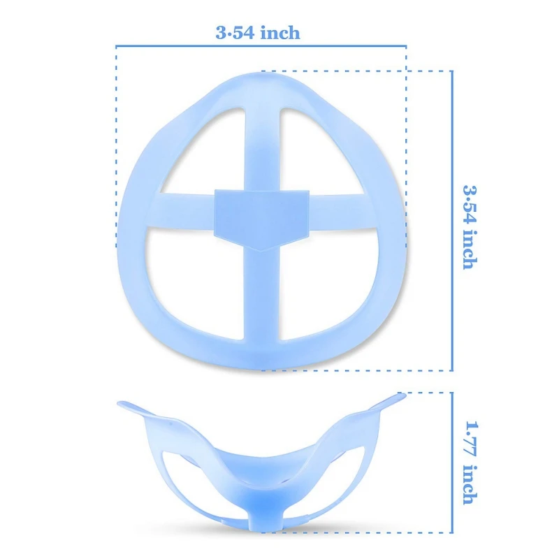 3D маска для лица внутренний кронштейн силиконовая внутренняя Опора рамка под рамкой губная помада