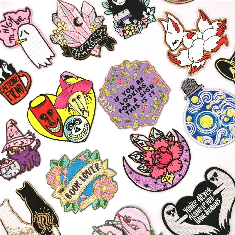 Нашивки в виде сердца и кота на одежду наклейки сделай сам японское аниме Bailong