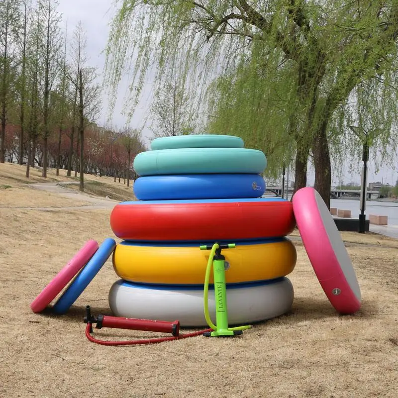 Inflatable Airspot Gymnastics Round Tumbling Mat