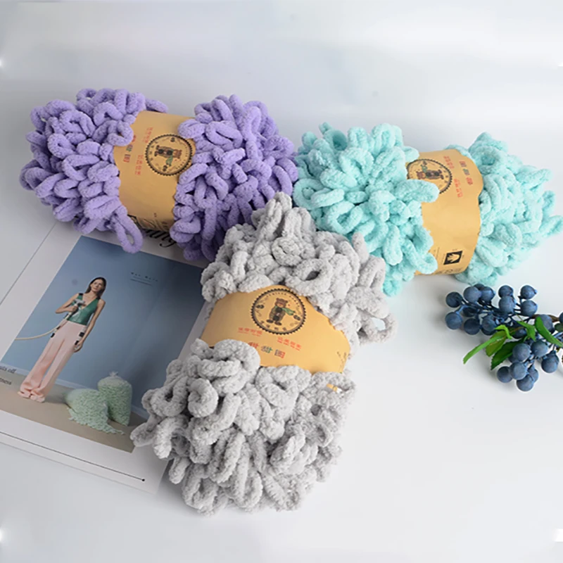 5 шариков пушистая петля пряжа для пальцев вязание крючком шениль пуховка