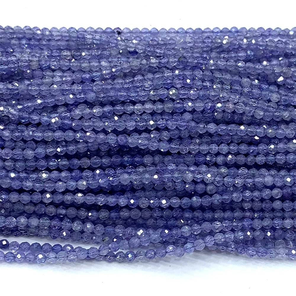 Veemake синие танзаниты природные камни хрустальные драгоценные DIY Ожерелье