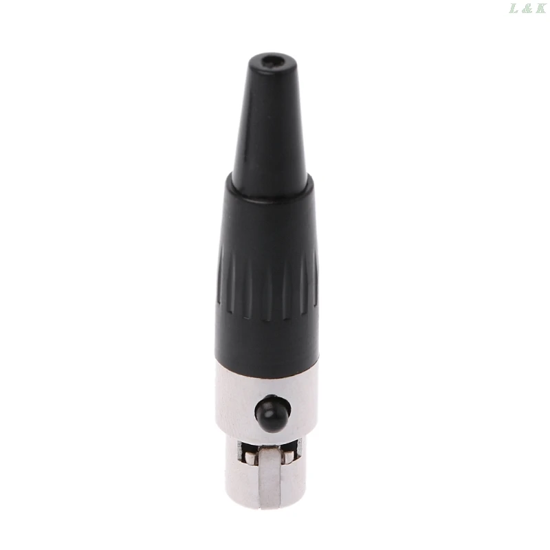 1 шт. высококачественный разъем Mini XLR 3 4 Pin гнездовой маленький аудиоразъем для
