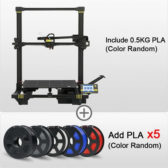 ANYCUBIC 3d принтер набор Chiron печать новейший плюс размер FDM Высокоточный гаджет принтер, печатающий нитью 3d принтер 400*400 - Цвет: Chiron  Add 5kg