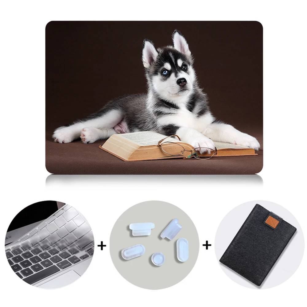 MTT чехол с милым котом и собакой для Macbook Air 11 13 Pro retina 13 15 с сенсорной панелью для mac book 12 дюймов Сумка для ноутбука с животными - Цвет: MB02