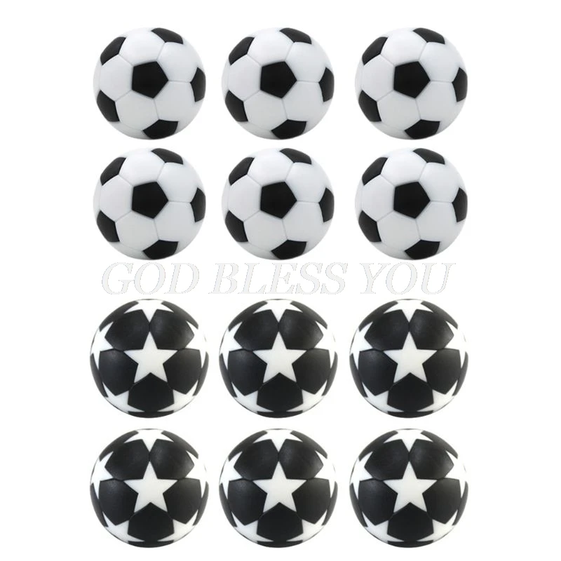 6 шт. 32 мм настольный футбол футбольная машина Сменные аксессуары мини Черно
