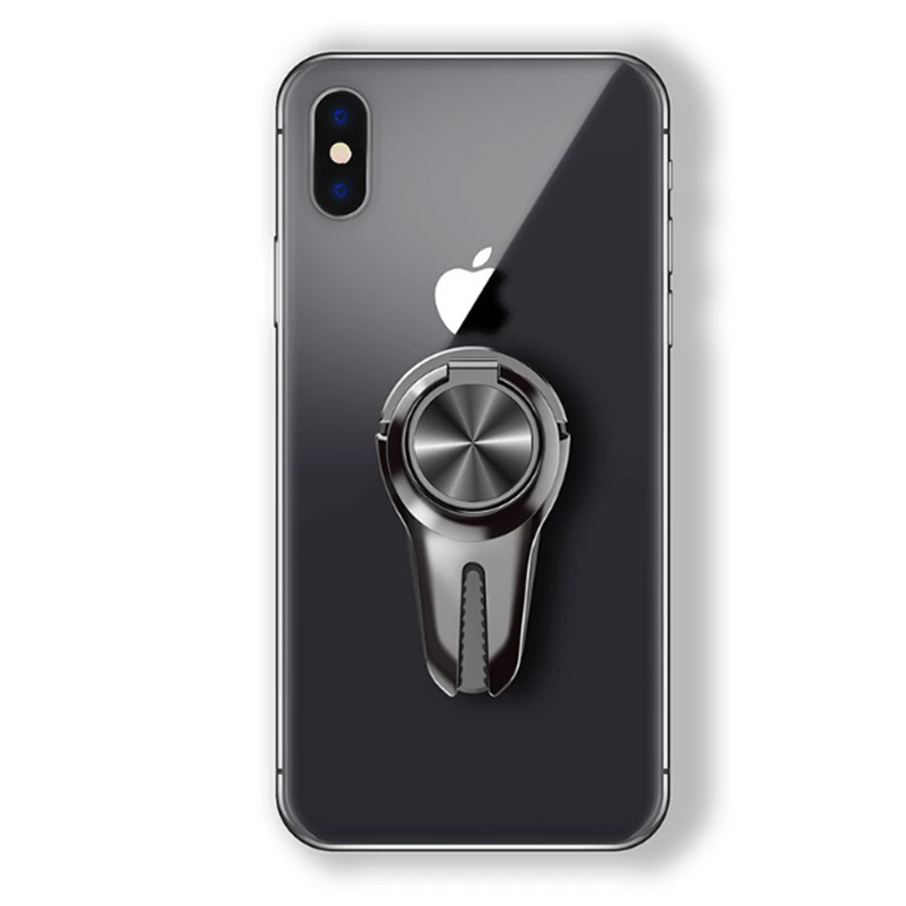 Black Автомобильный держатель на палец для Google OnePlus Универсальный держатель на вентиляционное отверстие для huawei P30 Pro samsung Note iPhone 11 Pro Max - Цвет: Black