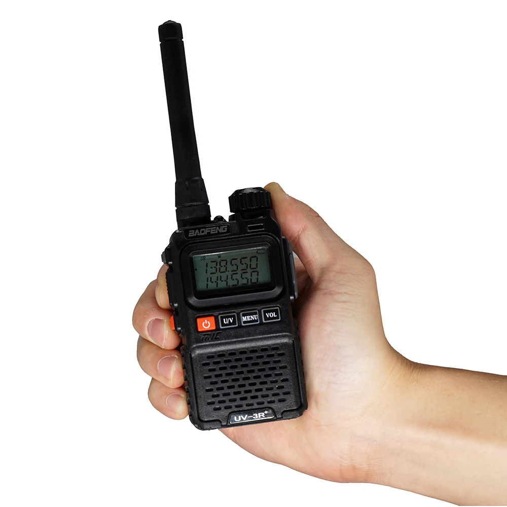 Портативная беспроводная рация BAOFENG UV 3R + дальнего радиуса действия 136 174/400 470 МГц