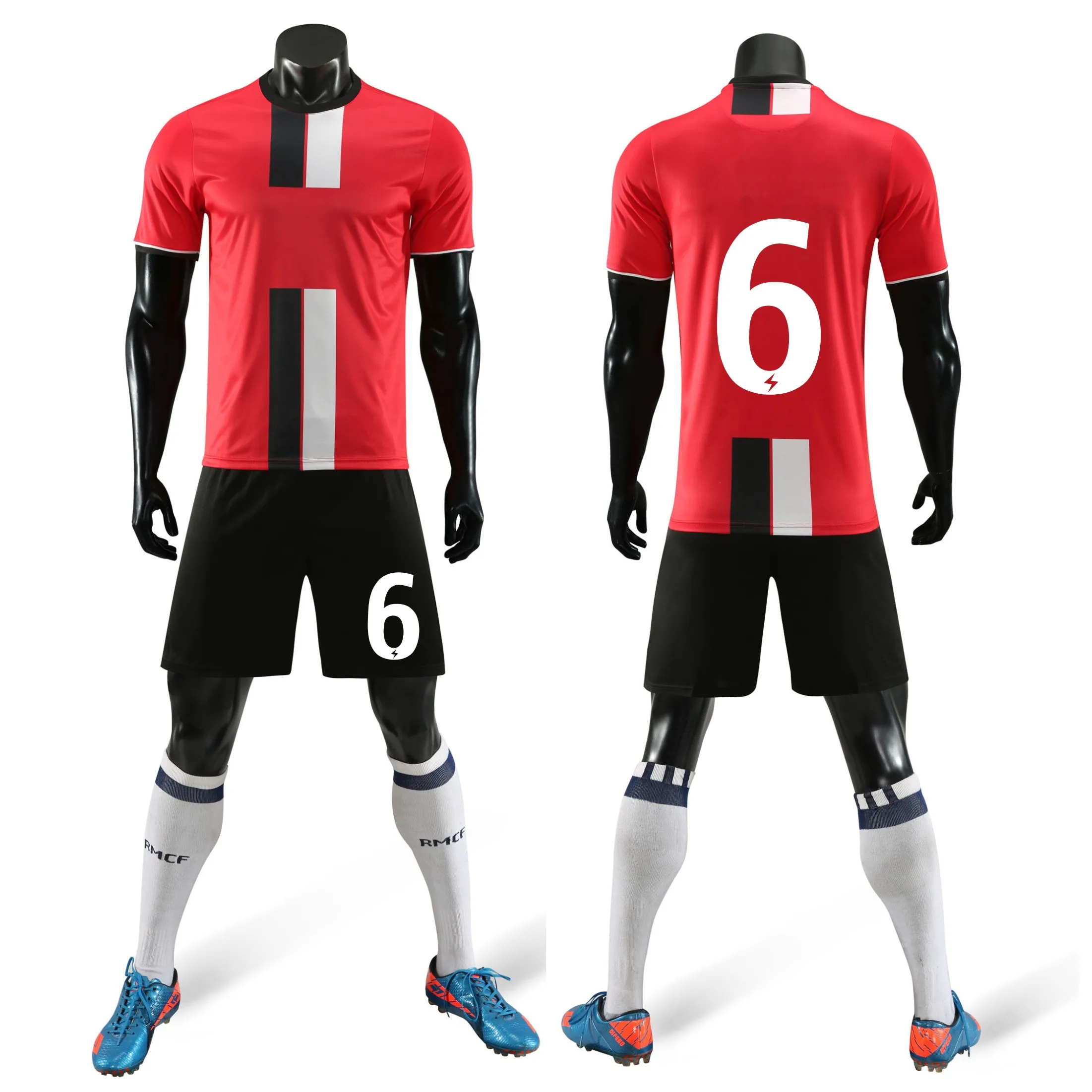 Бесплатная доставка Молодежные футбольные майки комплекты с шортами комплект