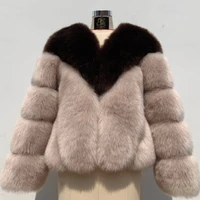 fashion winter women faux fur coat new color matching short fox fur female faux fur coat hot sale %d0%b6%d0%b5%d0%bd%d1%81%d0%ba%d0%be%d0%b5 %d0%bf%d0%b0%d0%bb%d1%8c%d1%82%d0%be