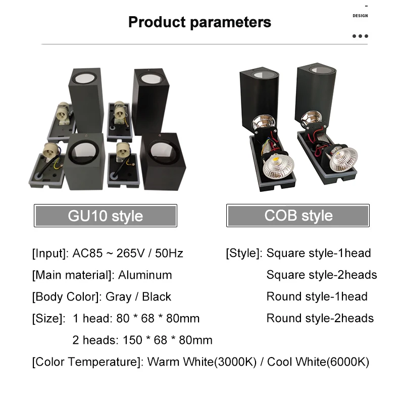 Водонепроницаемый комнасветодиодный и Уличный настенный светильник