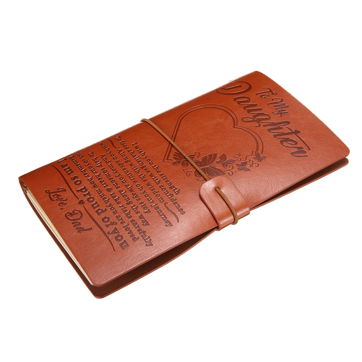 Винтажный коричневый блокнот со страничками из крафт бумаги A6 1 шт. моей дочери