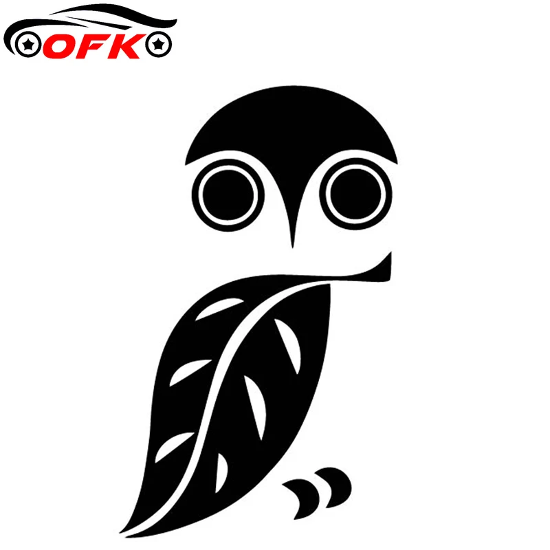 

Owl Creative Decoration Cartoon Car Sticker Car Door Vinyl Decal Black/Silver 15.6CM*9.6CM