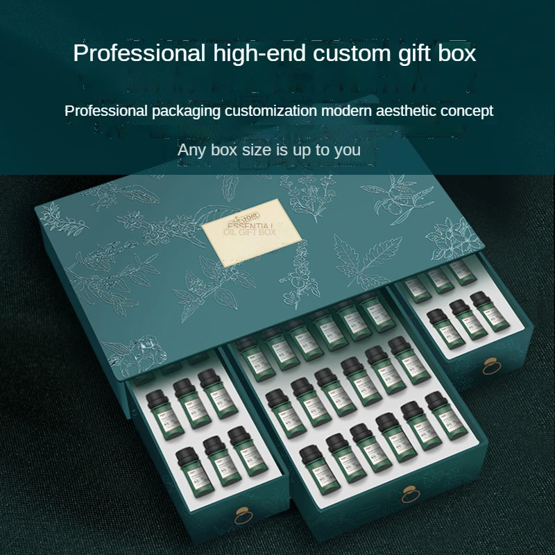 

Customized Luxury Large Gift Box with Lid Black Wedding Gift Boxes with Magnetic Lid for Presents Contains Card Ribbon Paper
