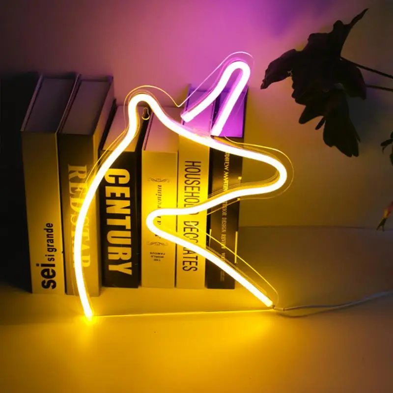 Неоновые вывески в виде кактуса светодиодный неоновый светильник банана