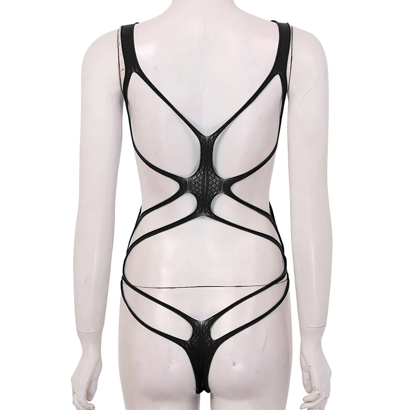 Горячие сексуальные Для женщин Цельный боди полые ажурные нижнее белье Открытые