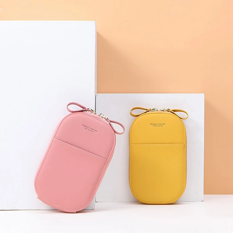 

FGGS-Fashionable Mobile Phone Bag Korean Version Zipper Crossbody Shoulder