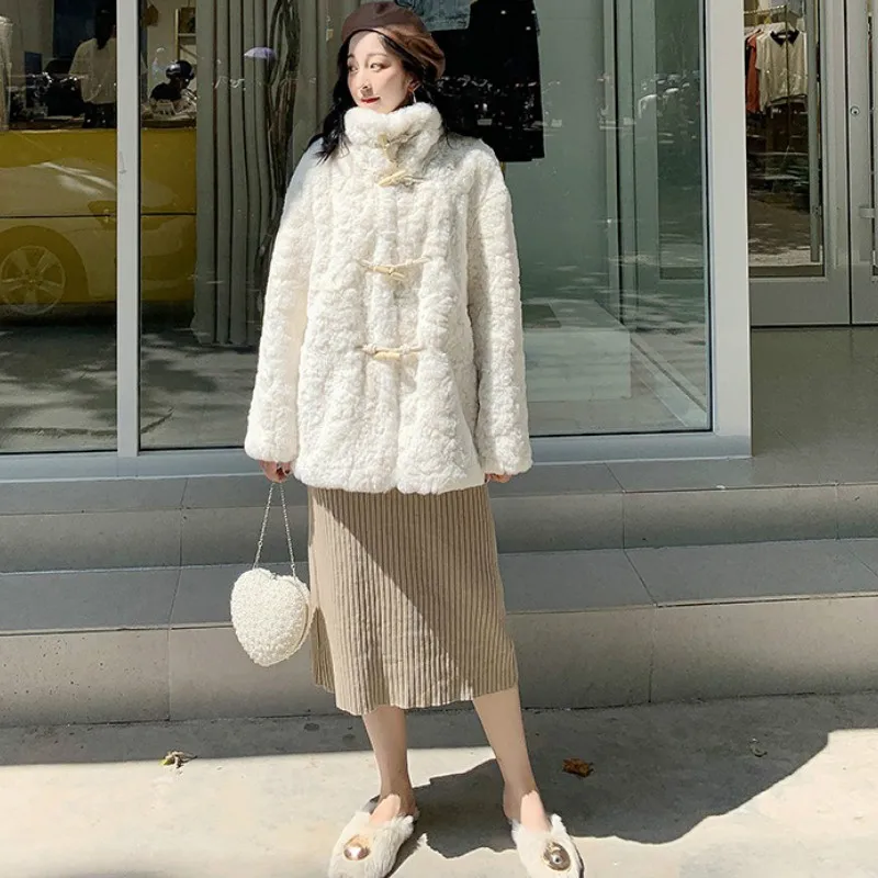 

Faux Fur Coat with Hood High Waist Fashion Slim Black Red Pink Faux Fur Jacket Fake Rabbit Fur Plus Size Womens Winter Fashion