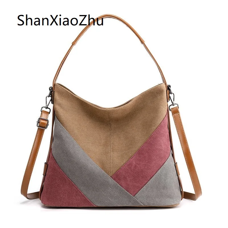 

2021 Women Handbag Canvas Female Shoulder Designer Women's Messenger Ladies Casual Bags Clutch Crossbody Purse