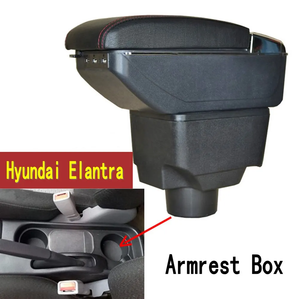 

Arm Rest Hyundai Elantra XD Armrest Box Center Console Central Store Content Storage with Cup Holder Ashtray USB Interface