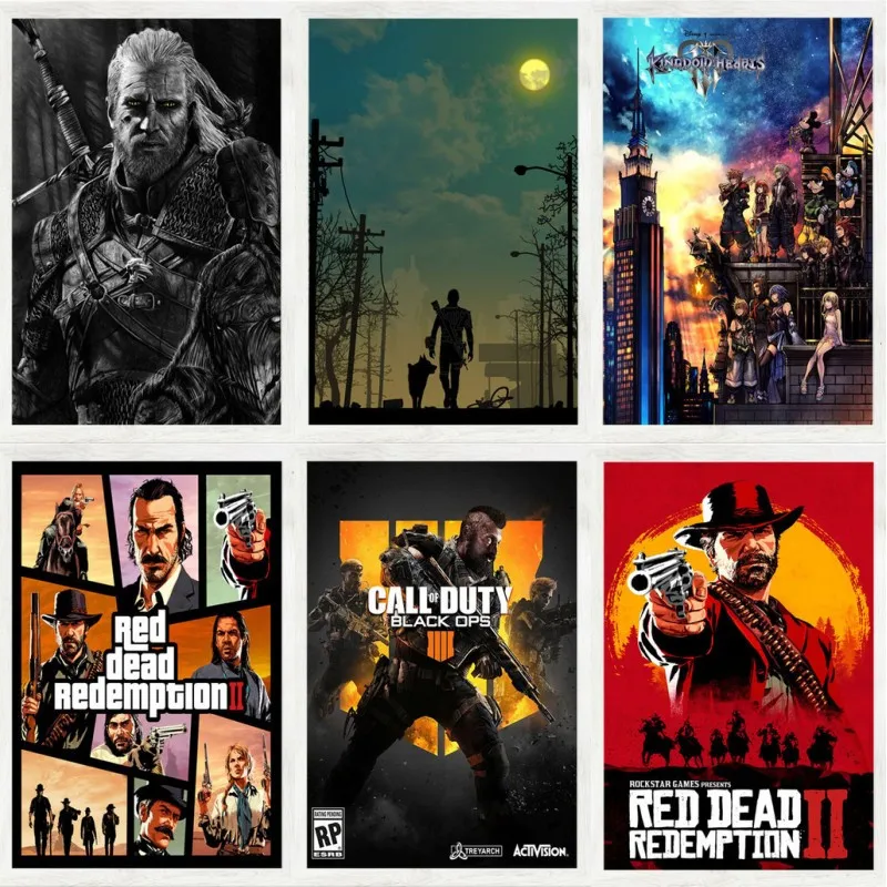 

Classic Game Canvas Painting Posters And Prints Wall Art Picture Abstract Decorative Home Decor Tableau