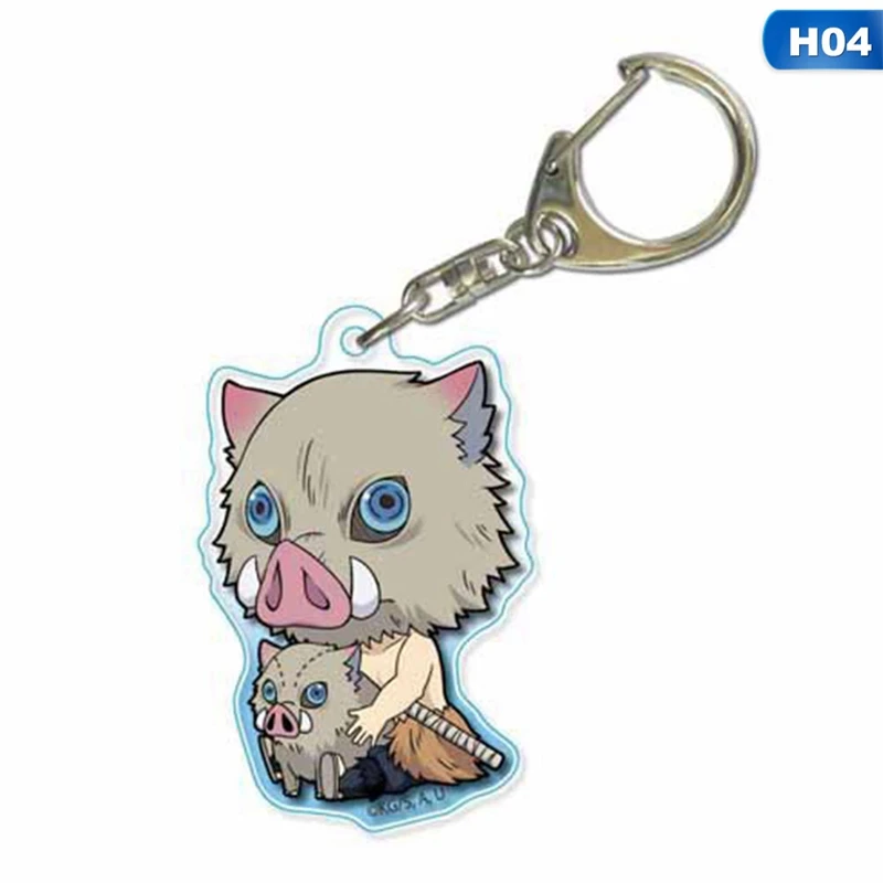 KEY4335H04 Аниме демон убийца: Kimetsu no Yaiba акриловый брелок для ключей Косплей Аниме Подарки - Цвет: KEY4335H04