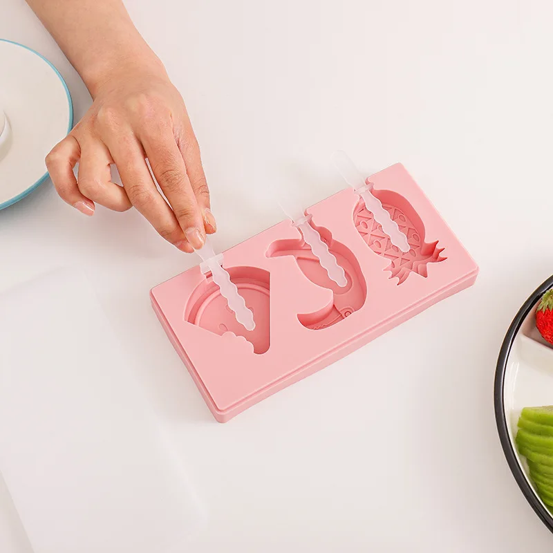 Милый детский комплект одежды силикон льда с крышкой домашнего мороженого Форма