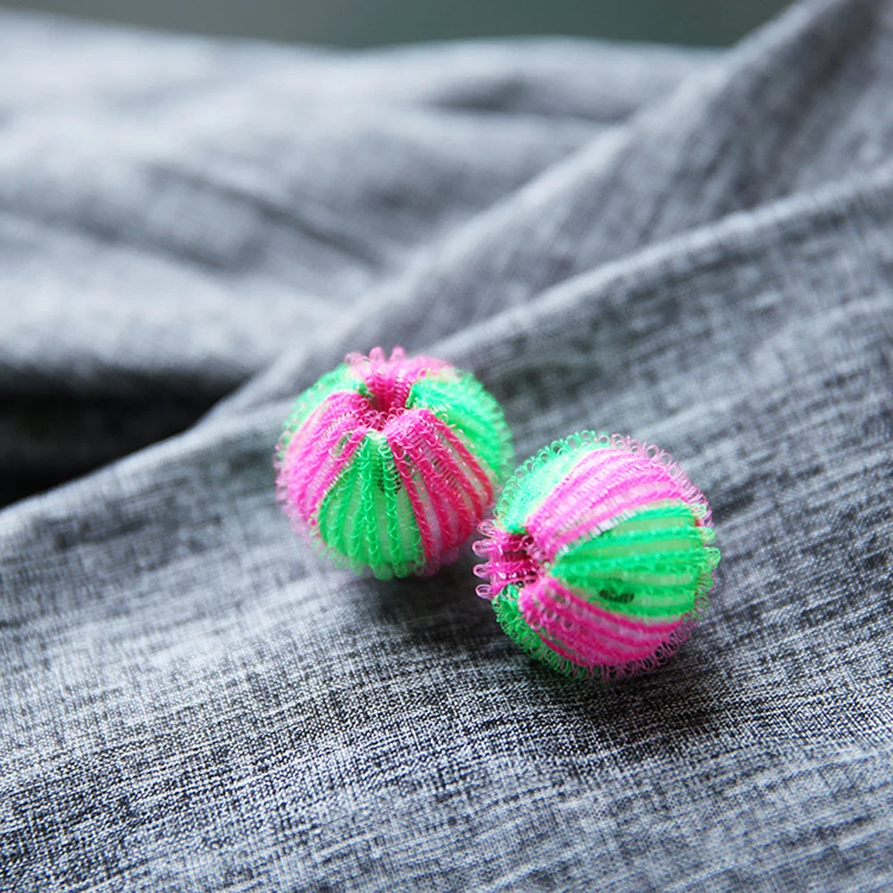 Многоразовый креативный тканевый шарик для стирки 2 шт. мягкий бытовой