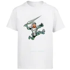 Футболка мужская с коротким рукавом, круглым вырезом и графическим принтом