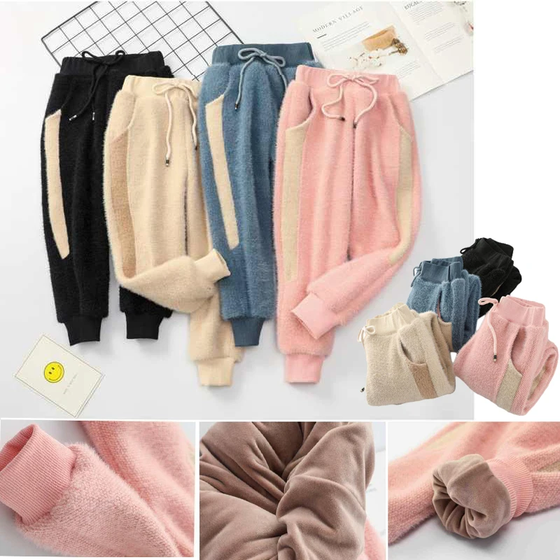 

Winter Baby Girls Legging Child Plus Velvet Thicken Warm Pants for Girl Kids Faux Mink Cashmere Trousers Casual Pants Sportwear