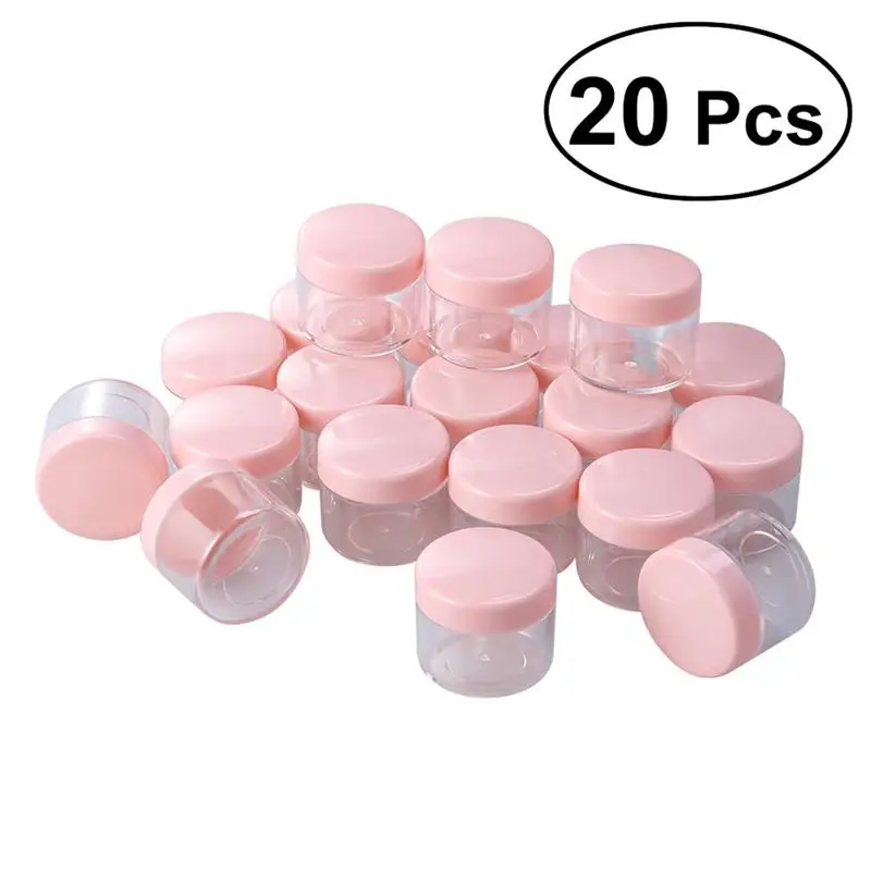 20 шт. портативные многоразовые бутылочки г круглые горшки мини дорожные пустой