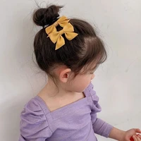 kawaii cute pure color design bowknot shape multicolor children hairpin girl hairclip hair accessories head decoration