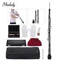 muslady professional english horn alto oboe f key oboe semi automatic style cupronickel nickelplate oboe