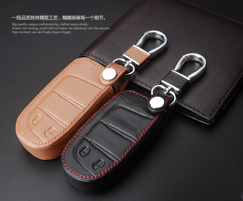 Кожаный чехол для ключа без с 2 кнопками Dodge Challenger зарядное устройство Дротика