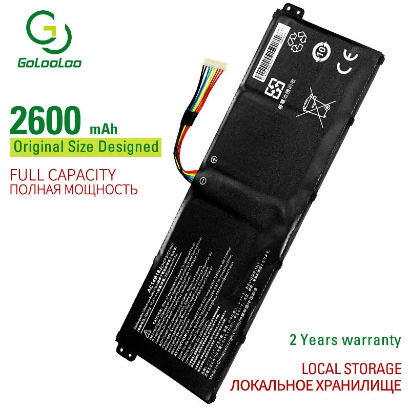 Аккумулятор Golooloo для ноутбука 11 4 в 2600 ма/ч Acer Aspire ES1-111 1 2 5 | Компьютеры и офис