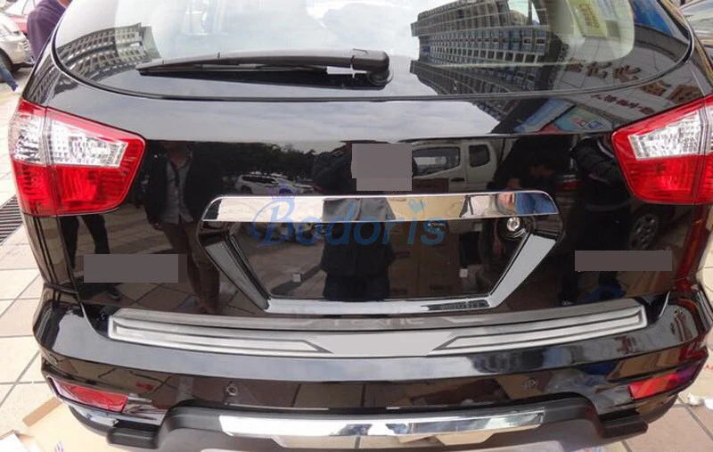 Защита заднего бампера Накладка на порог двери багажника отделка 2009 2015 Стайлинг