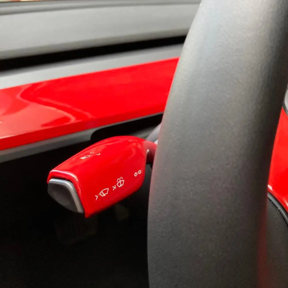 Красная декоративная оправа аксессуары для Tesla Model 3 защитная приборной панели