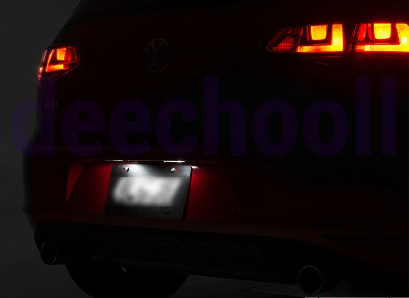 Лампы заднего хода и номерного знака Canbus Pure White для Volkswagen VW Golf 7 MK7 MKVII LED Exterior Kit.