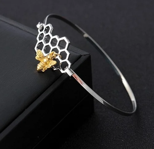 1 шт. высококачественный Женский браслет с пчелками классический полой Пчелой