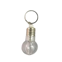 1 pcs night lights led flashlight light bulb key ring keychain lamp torch rainbow color gift