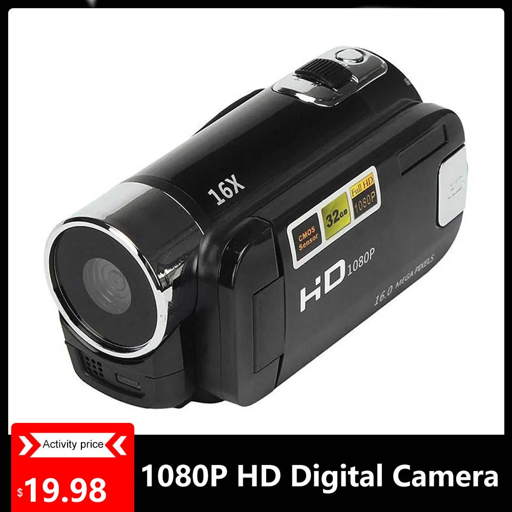 1080P HD Цифровая камера портативная Videocamcoder Videocam DV для домашнего использования дорожная видеокамера вращающийся на 270 градусов экран