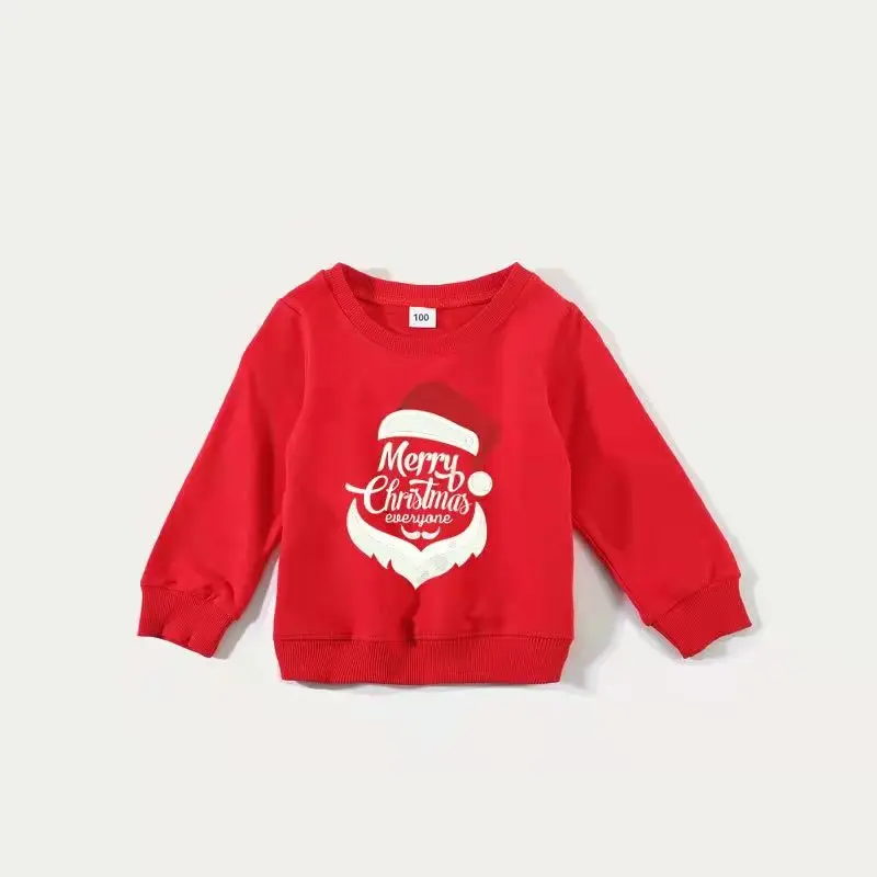 Christmas Sweaters Autumn Family Matching Outfits Daddy Mommy and Me Xmas Sweatshirt Clothes Father Mother Children Cotton Tops