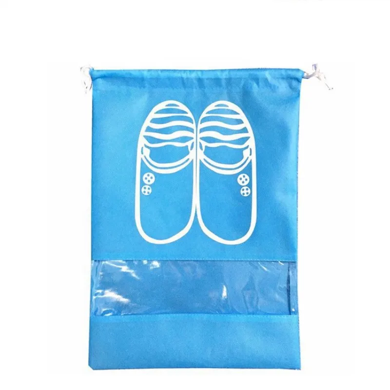 Light Blue Модная женская популярная 1 шт. Высококачественная сумка для обуви 2 размера дорожная сумка переносная практичная сумка-Органайзер - Цвет: Light Blue