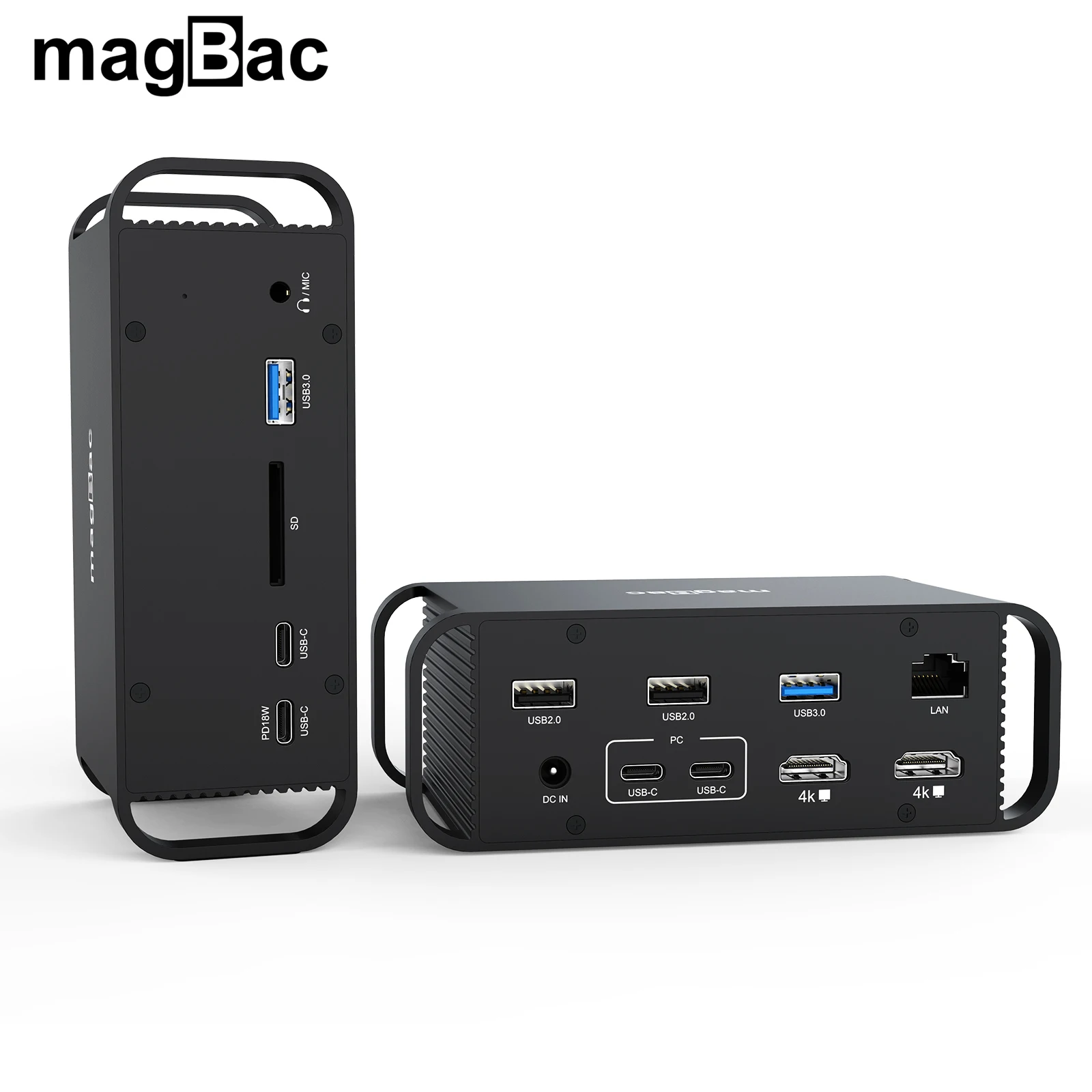 

Macbook USB C Docking Station Dual 4k 60Hz HDMI Triple Display Monitor Type C Laptop Dock Station USB C Hub For Macbook Pro Air