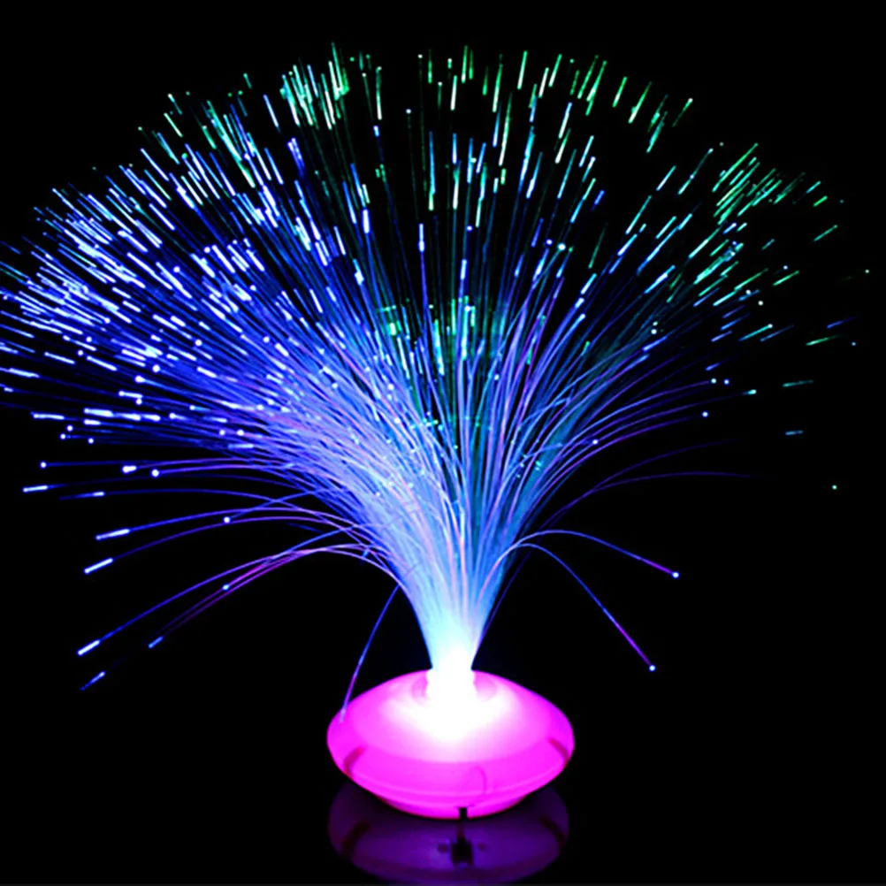 1PCS Beautiful small Color night light Romantic Changing LED Fiber Optic Nightlight Lamp Chrismas Party Home decoration | Лампы и