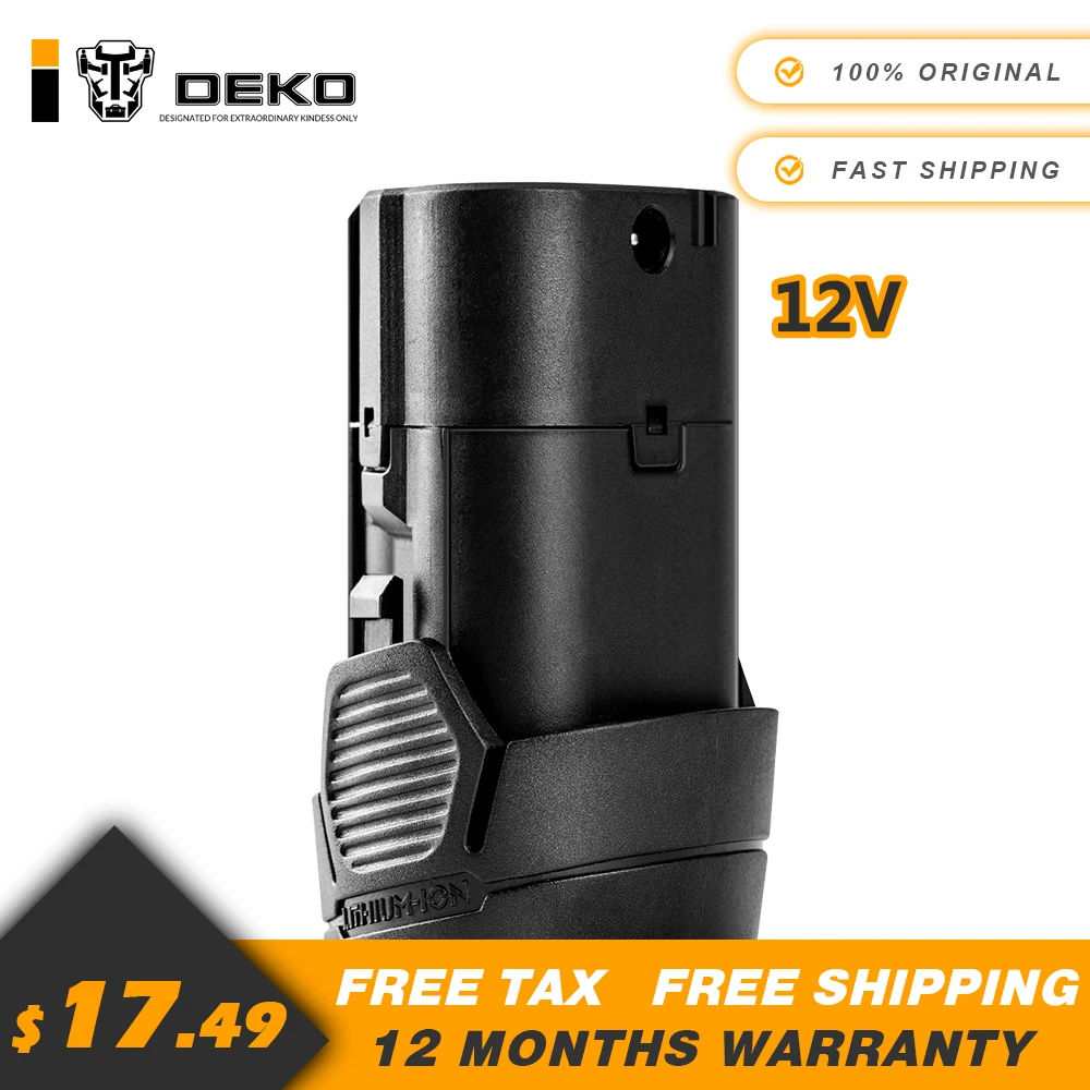 DEKO 12V Аккумуляторная дрель литиевая батарея | Инструменты