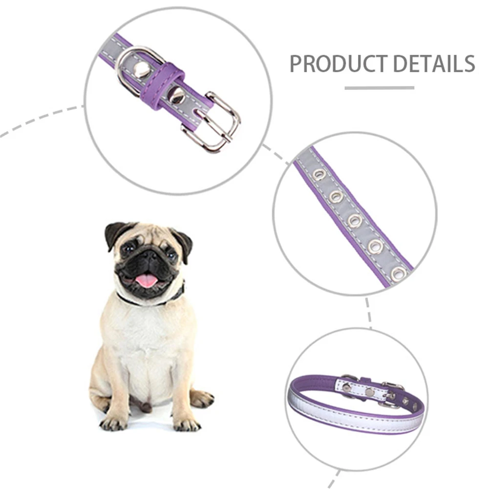 Новый модный внешний вид Светоотражающий ошейник для собаки кошки безопасный