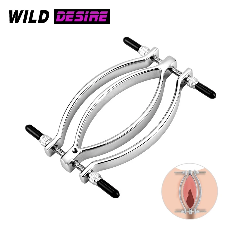 Металлическая Регулируемая Вагина зажимы для половых губ зажим киски женщин