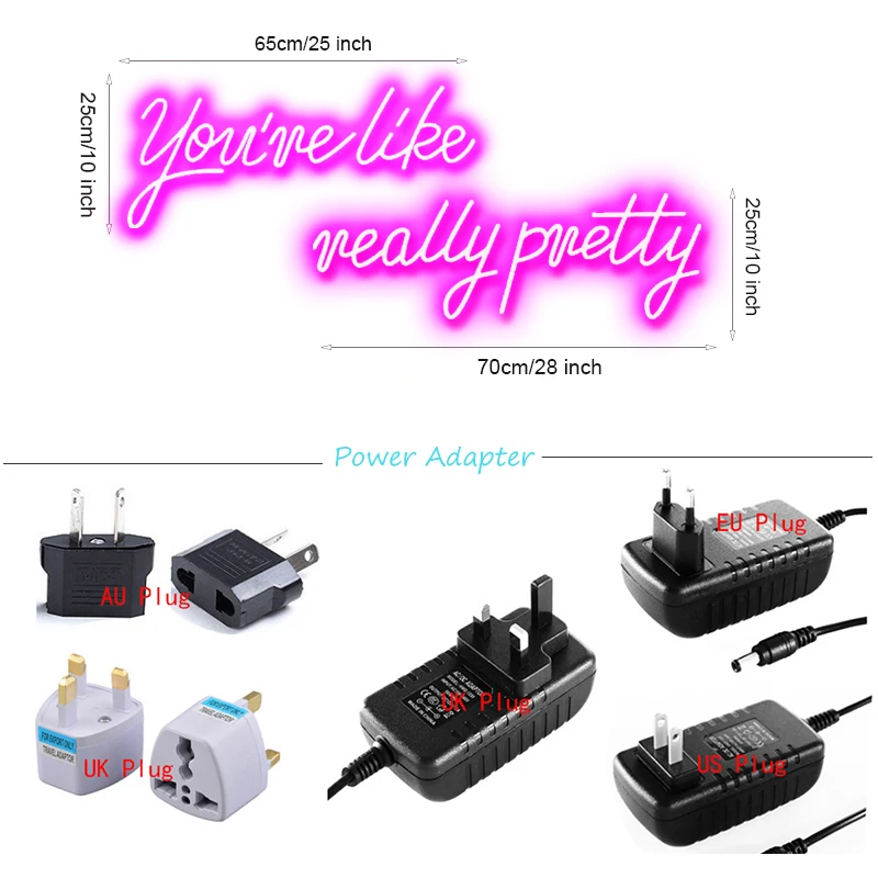 Неоновая вывеска на заказ вы как действительно красивая для бара свадебной